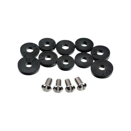 Danco Flat Washer, For Screw Size Assorted" , Rubber Plain Finish 9D00080790